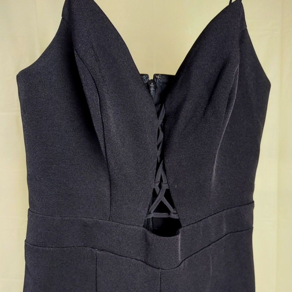 XS Jumpsut Front Lace Up With Cut Out By Express